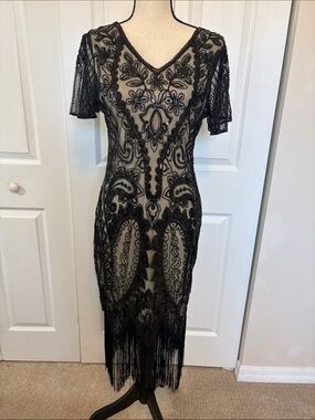 FUNDAISY 1920s Flapper Costume Dress Set – NIB / New in Bag (Size Medium).